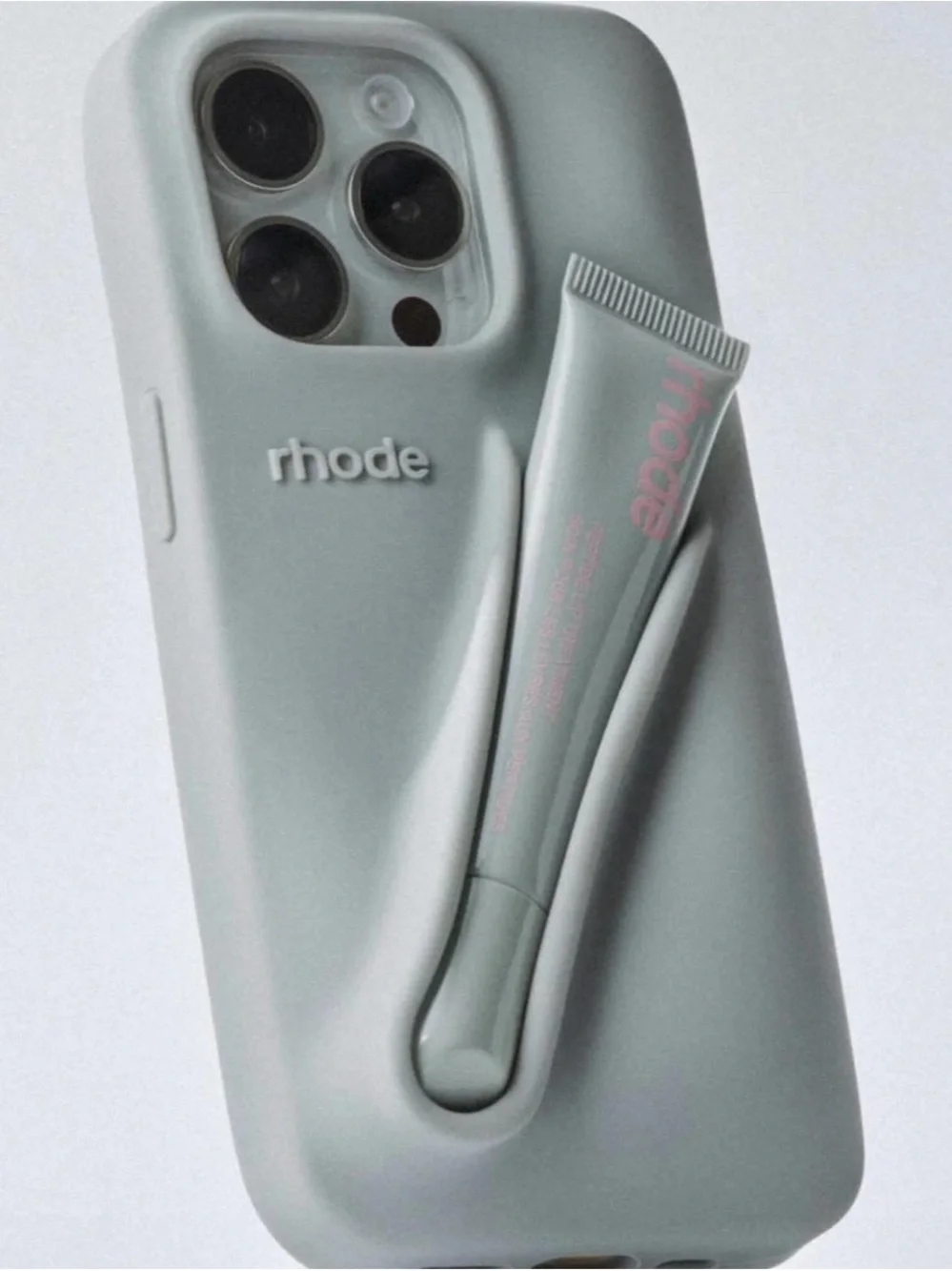 rhode Silicone iPhone Lip Case with Lip Treatment Holder